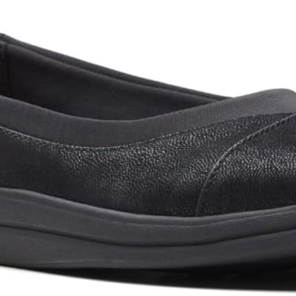 Shoes - Women's Canvas Ballet Flat 8 Black Pull-On Elegant Comfort Casual Shoes